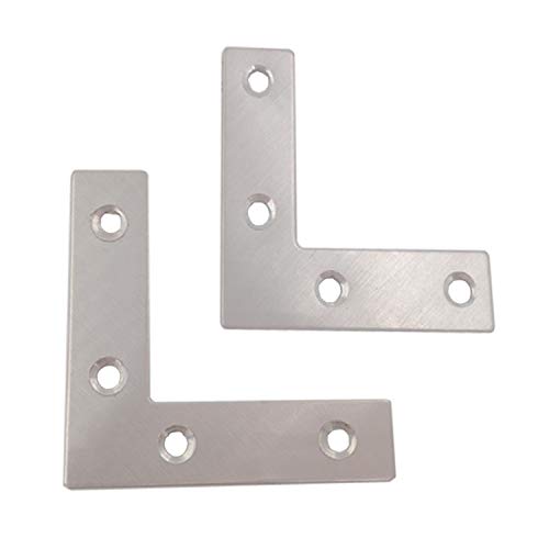 Orgrimmar 36PCS Corner Brace Brackets Plates Metal L Shaped Flat 50x50x1mm