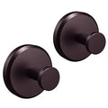 HOME SO Suction Cup Hooks for Shower & Bathroom Towel Holder 2-Pack Bronze - color: Dark Bronze, size: 2 Pack