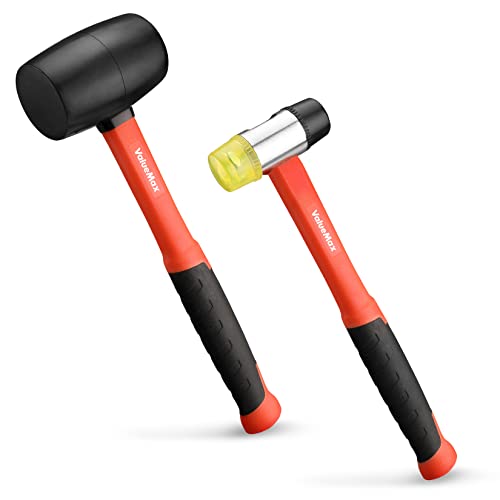 ValueMax 2PCS Rubber Mallet Set