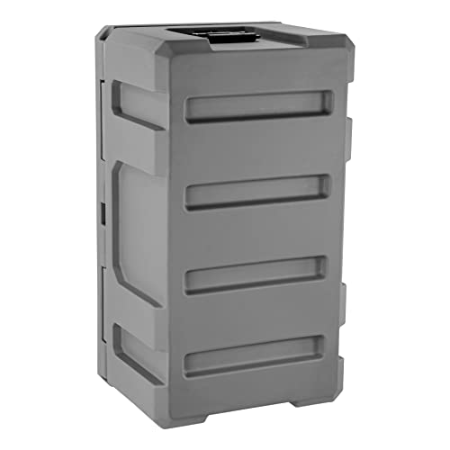 Eylar SRC-50 Crossover 26 Inch Cargo Case, Equipment Hard Case, Roto Molded, Stackable with Pad-Lock Hasp, TSA Standard, IPX4 Rated, Waterproof Crushproof, Truck & Roof Rack Storage (Gray) - style: Gray