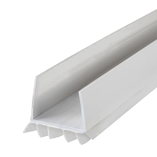 M-D Building Cinch® U-Shape Slide-On Under Door Seal, White, 36in - color: White, size: 36 Inch