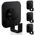 Aikzik 4 Pack Large Heavy Duty Wall Hooks - 26lb Max, Stainless Steel Adhesive Towel Hooks for Hanging Coat, Towel, Robe, Keys, Sticky Shower Hook for Door, Home, Bathroom, Kitchen, Office- Black - color: Black