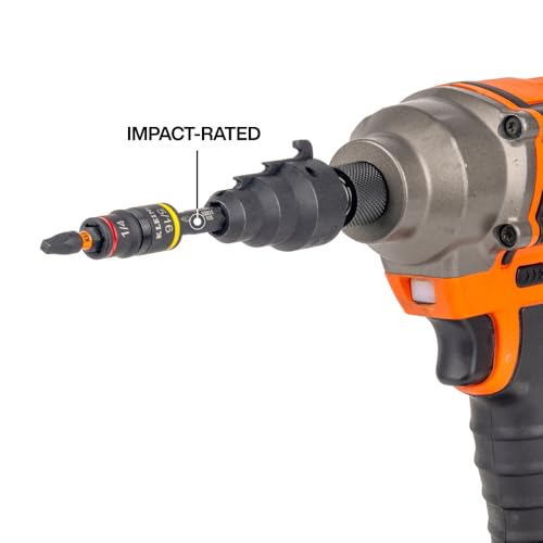 Klein Tools 85091HD Flip Socket Conduit Reamer, 3-in-1 Impact-Rated Tool for 1/2-Inch, 3/4-Inch, 1-Inch Conduit, Magnetic Bit Holder - style: Flip Socket Reamer