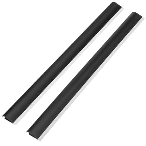 Hemobllo Dustpan Replacement Edge Strip 2-Pack Dust Pan Rubber Lip Replacement 11. Plastic Edge Strip for Floor Debris Collection Corner Cleaning and Tabletop Wiping