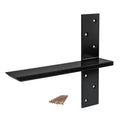 （2-Pack） Free Hanging T Shelf Bracket, Solid Heavy Duty Steel Knee Wall Hidden Granite Countertop Support Floating Bracket Hardware, Universal ,12 Inch , DIY Projects , Screws Included - size: 12