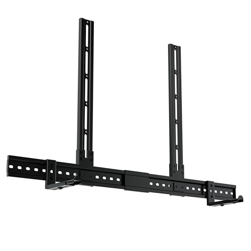 ECHOGEAR XL Soundbar Mount for Speakers up to 20lbs – Attaches to TVs up to 86” or Wood Studs 16-24”– Universal Design & 2.6” Extension for Dolby Atmos – Easy DIY Install w/ Included Hardware