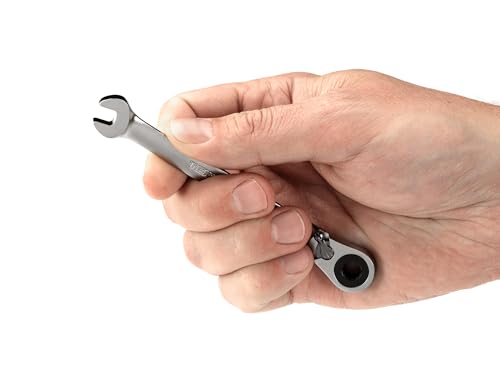 TEKTON 1/4 Inch Reversible Ratcheting Combination Wrench | WRC23306 - size: 1/4-Inch, style: Inch