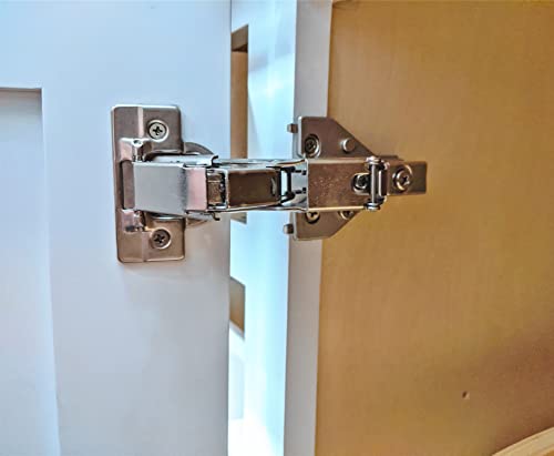 165 Degree Soft Close Cabinet Hinge, Single Pack Lazy Susan Corner Cabinet Hinge for Cabinet Frame to Door Connection, Kitchen Cabinet Hardware - size: 165 degrees