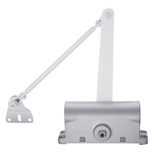 Light Duty Residential Hold Open Door Closer, ADA, Matte Black (White) - color: White