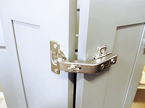Lazy Susan Cabinet Hinges 2 Pack, 135° Corner Cabinet Door Hinges for Folding Doors, Stainless Steel Kitchen Cabinet Hardware (Non Soft Close) - size: 135 degrees