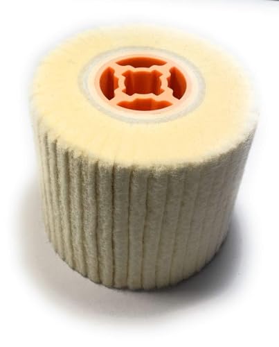 Wool Felt Wire Drawing Wheel Buffer Drum for Rust/Dust Removal, Jewelry/Glass Polishing - 120X100mm - size: 120X100MM