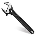 WORKPRO 8" Adjustable Wrench, Black Oxide Finish, Cr-V Steel - color: Black, size: 8 inch