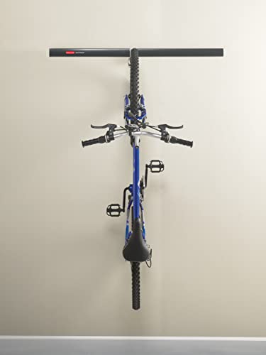 Rubbermaid FastTrack Garage Organization System Vertical Bike Hook Black Holds up to 50 Pounds Wall Mount and Heavy Duty Garage Hanger for Bike Storage - style: Bike Hook