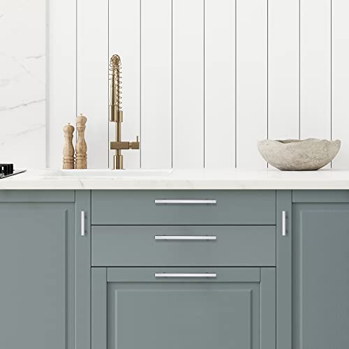 Ravinte Square Cabinet Handles, 15 Pack, 6.25" Hole Centers, Brushed Nickel - color: Brushed Nickel, size: 6.3 inch hole center