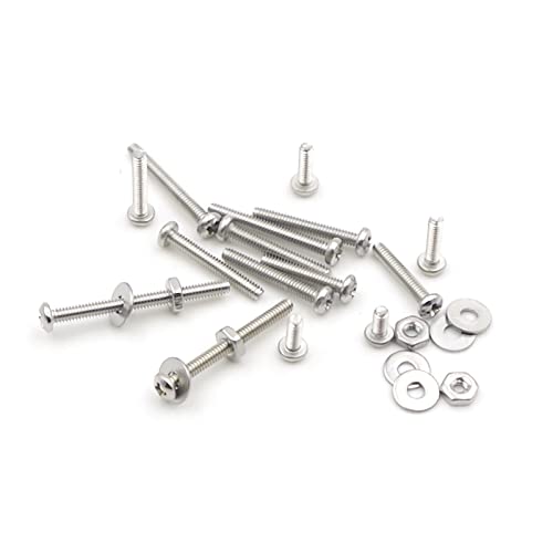 #2-56 UNC 304 SS Phillips Pan Head Screws Hex Nuts & Washers Kit - size: #2-56UNC