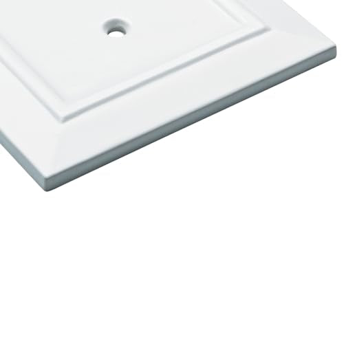 Franklin Brass Classic Architecture (1-Pack) Decorative Light Switch Cover Wall Plate Pure White 1-Gang Wall Plate Switch/Toggle Plate Guards Electrical Outlet Covers W35241-PW-C - size: 1 Count (Pack of 1), style: Switch
