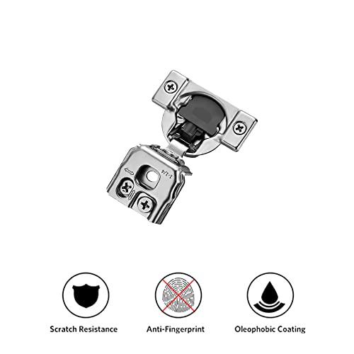 Ravinte 1-1/4 Inch Overlay Soft Close Hinge Kitchen Cabinet Hinges 60 Pack | 30 Pairs， Stainless Steel, Satin Nickel, Cabinet Hardware, Face Frame Fit, Adjustable For Kitchen, Cupboard, Furniture Doors - size: 1-1/4 inch Overlay