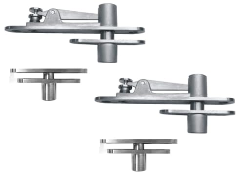 2-Pack Heavy-Duty Stainless Steel 360° Door Pivot Hinge System – Durable Hinges for Wood Doors - 220lbs Capacity - size: 220lbs 2-pack
