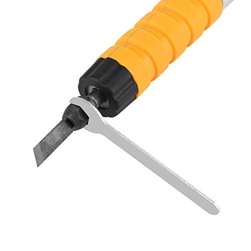 Woodworking Carving Chisel Electric Carving Machine Engraving Knife Tool with 5 Blades and 1 Wrench