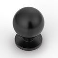 Asidrama 2 Pack Matte Black Cabinet Knobs Heavy-Duty Solid Kitchen Cabinet Pulls Drawer Black Hardware for Bathrooms Cabinets - color: Matte Black, style: 2 Pack