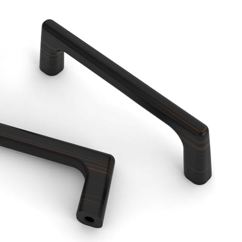 Asidrama 10 Pack 3.75 Inch(96mm) Oil Rubbed Bronze Cabinet Pulls Cabinet Handles Cupboard Handles Kitchen Cabinet Hardware for Cupboard Drawer Pulls - color: Oil Rubbed Bronze, size: 3.75" Hole Center, style: 10 Pack