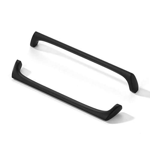 AVICCI 5 Pack Cabinet pulls-7.5"/192mm Mattle Black Modern Drawer Handles for Kitchen Cabinet Handles Batheroom Drawer Dresser Furniture Handware - color: Mattle Black, size: 7.5"(192mm)Hole Center-5Pcs