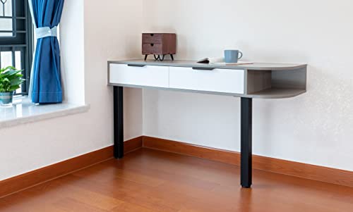 28 Inch Table Legs,with Adjustable Feet Pads,Set of 4(Black) - size: 28"