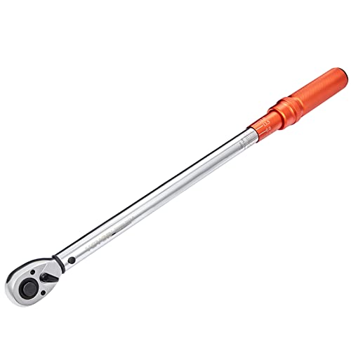 VEVOR 1/2-inch Drive Click Torque Wrench 25-250ft.lb/34-340n.m, Dual-Direction Adjustable Torque Wrench Set with Mechanical Dual Range Scales and Adapters Extension Rod - size: 1/2" 4 PCS