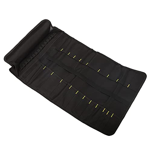 Canvas Roll Up Tool Bag Organizer Pouch for Wrenches & Screwdrivers - color: 1pc Black