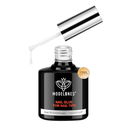 modelones 10 in One X Nail Gel Glue Gel Base Coat Brush On Nail Polish - color: Gel Nail Glue Clear