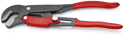 KNIPEX Tools 83 61 010, Rapid Adjust Swedish Pipe Wrench, 12 - size: 12-Inch
