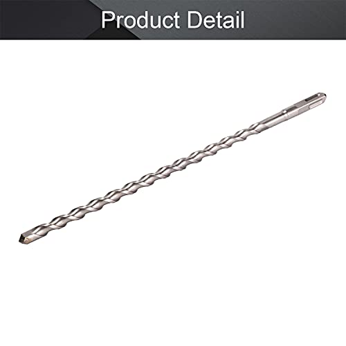 Utoolmart Masonry Drill Bit 12mm x 350mm Carbide Tipped Rotary Hammer Bit Square Shank for Impact Drill 1Pcs - size: Square handle 12*350