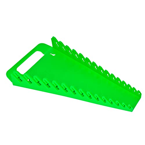 ERNST 5056 Gripper Wrench Organizer, 15 Tool, Green - color: Green, style: 15 Tool