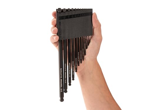 TEKTON Short Arm Ball End Hex L-Key Set, 13-Piece | KLX91112 - size: 13-Piece (0.050-3/8 in.)