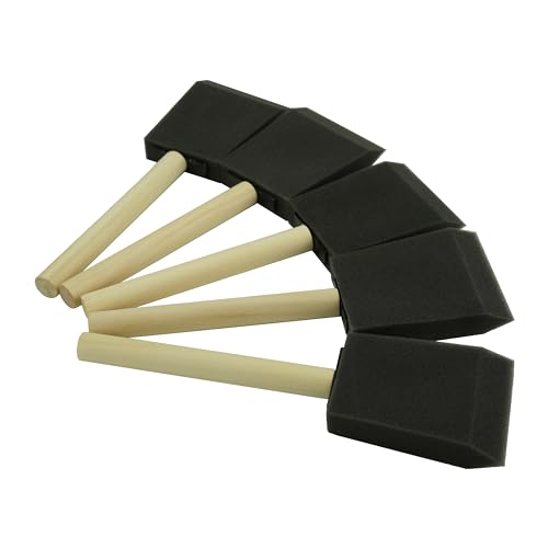 Poly Foam Brushes 2inch 18pcs, High Density Foam Paint Brush for Painting, Staining, Paint Sponges - size: 2inch 18pcs