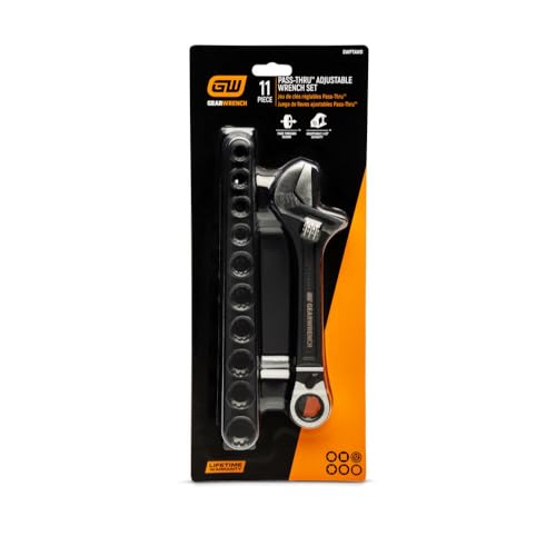 GEARWRENCH 11 Piece Pass Through Adjustable Wrench Set | GWPTAW8