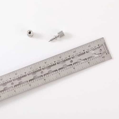 Precision Woodworking Square, Woodworking Scriber Marking Line Ruler 6inch - style: 6 Inch