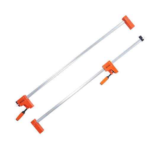 VEVOR Bar Clamps for Woodworking, 2-Pack 50" Parallel Clamp Set, F Clamp with 1100 lbs Load Limit, Even Pressure, High-strength Plastic and Carbon Steel, Wood clamps for Woodworking Metal Working - size: 50"(2 Pack), style: Heavy-Duty
