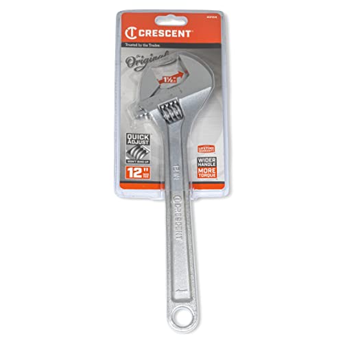 Crescent 12" Adjustable Wrench - Carded - AC212VS, Chrome (Pack of 2) - size: 1 Count (Pack of 2)