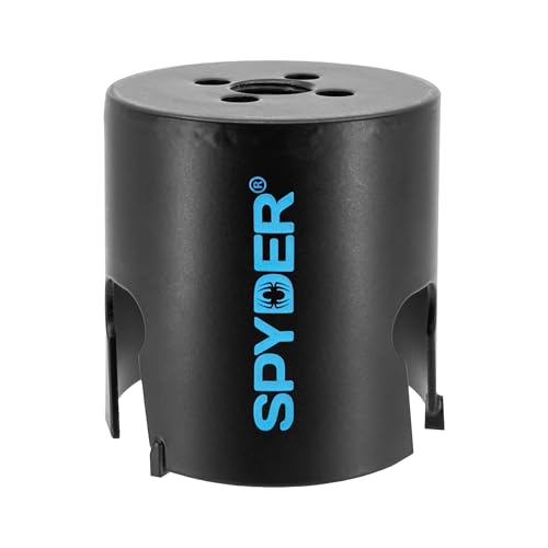 Spyder 2-1/2-Inch Diameter Carbide Tipped Hole Saw, for Fiber Cement Board, Wood, PVC, Plastic, Concrete Block, Ceramic Tile, and More (600028CF) - size: 2-1/2 inch