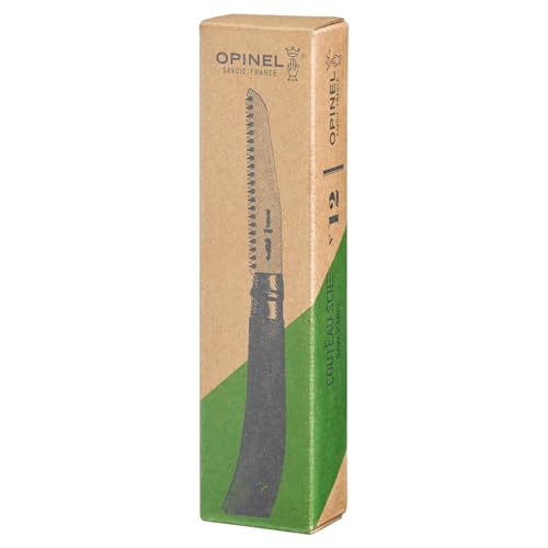 Opinel Folding Saw - Gardening and Camping Folding Carbon Steel Saw with Beechwood Handle - style: No.12