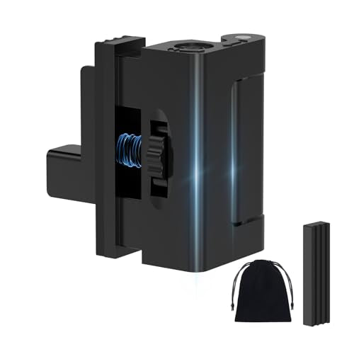 Portable Door Lock, Door Reinforcement Lock, Black-1PC