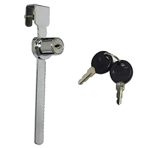 WOOCH Sliding Glass Door Ratchet Lock with Chrome Finish, Keyed Alike Showcase Display - 4 Pack - size: 5-1/2 Inches - 2Pack (Pack of 2)