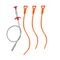 4PCS Drain Augers Hair Drain Clog Remover, Bendable Cleaner, for Kitchen Catcher, Sink, Sewer Cleaning Tool