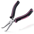 5 Inches Mini Bent Needle Nose Pliers with Serrated Jaw, Soft Grip - style: Bent Needle Nose Plier Serrated Jaws