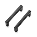 Ravinte Matte Black Cabinet Handles Solid Cabinet Pulls, 3 Inch CC, 5 Pack | Zinc Alloy, Slim Square Bar Grip, Smooth Drawer Pull Feel, Kitchen Cabinet Update, For Cupboards, Dressers, Drawers, Hardware - color: Black, size: Flat Black 3'' Hole Center