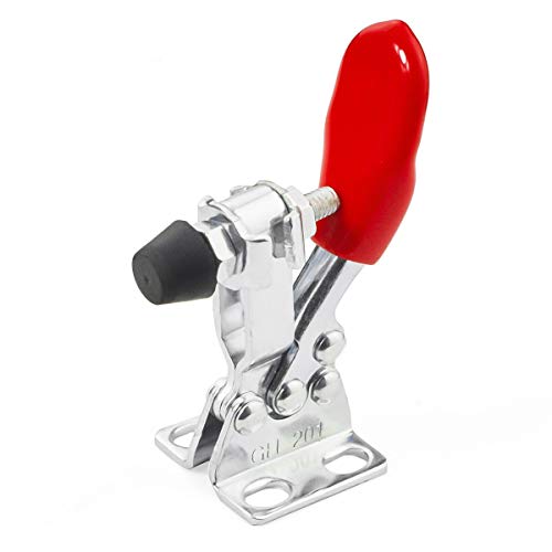 Push Pull Toggle Clamp Hand Tool 198Lbs Holding Capacity Antislip Horizontal Quick Release Heavy Duty Toggle Clamp Tool 6Pcs - style: 201, 6PK