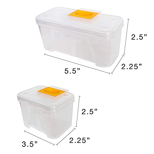 Hardware Tackle Box storage with Patented Removable Compartment Organizer and Reversible Carrying Case for Screws, Nuts and Bolts, WVE9420