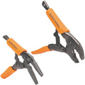 Klein Tools 38663 Locking Pliers Set, 7-Inch Long Nose and 10-Inch Curved Jaw Pliers, High Torque and Gripping Power, 2-Piece - style: Combo Kit