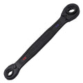KLEIN TOOLS 68215 4-in-1 Reversible Ratchet Wrench, Box Wrench, SAE Hex Sizes 1/2, 9/16, 5/8, 3/4-Inch, 90-Tooth Ratchet, Pass-Through Design - style: Medium SAE